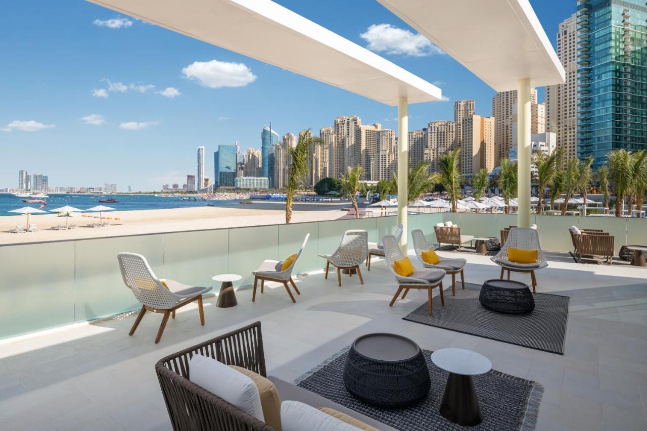 Address Beach Resort Dubai Exterior photo View of the Dubai Marina skyline from the hotel